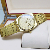 Montre mécanique automatique en acier inoxydable plaqué or, cadran guilloché champagne, lumineuse, montre de luxe pour hommes d'affaires