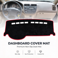 Pour Honda Civic 2001 2002 2003 2004 2005, couvre-tableau de bord de voiture, accessoires automobiles, couvre-tableau de bord protecteur, fonction antidérapante