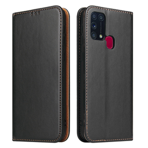 เคสฝาพับหนังเทียมระดับพรีเมียมสำหรับ Samsung M31-ทรงบางกระชับป้องกันทุกสัดส่วนพร้อมช่องใส่บัตร - Product Image 1
