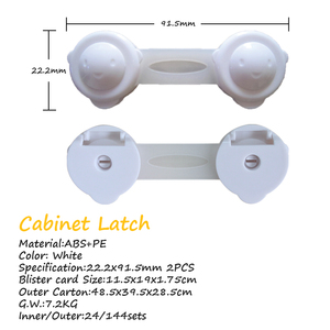 PRODIGY GC002 Cerradura de gabinete autoadhesiva Cerradura de seguridad para bebés Muebles para el hogar Cerradura de plástico duradera - Product Image 6