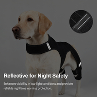Attelle de genou pour chien de compagnie en gros, pour déchirure du ligament croisé antérieur, jambe arrière, respirante, attelle de récupération pour genou, soutien pour les pattes arrière, manchon pour pattes arrière