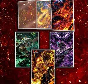 HUOHU Colección de Tarjetas de Arte de Demon Slayer y Pokémon, Cartas Raras de Anime, Caja Sorpresa de Papel de Colores, Juguetes para Fans, Regalos - Product Image 4