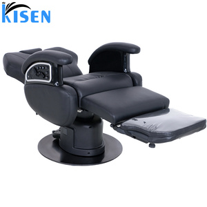 Chaise <span class=keywords><strong>de</strong></span> salon <span class=keywords><strong>de</strong></span> <span class=keywords><strong>coiffure</strong></span> électrique intelligente KISEN, réglage automatique <span class=keywords><strong>de</strong></span> la hauteur, moderne, en gros - Product Image 6