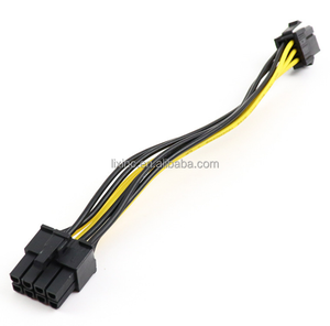 หัวแปลงจ่ายไฟด่วน PCI ตัวผู้6ขาตัวเมียเป็น<span class=keywords><strong>8</strong></span>ขาสำหรับ6Pin <span class=keywords><strong>การ์ด</strong></span>แสดงผลวิดีโอซีพียูกับ8Pin <span class=keywords><strong>สาย</strong></span>ไฟ PCIe - Product Image 3