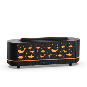 Humidificateur d'air ultrasonique silencieux 3D à <span class=keywords><strong>flamme</strong></span> Long Rock Hollow Mountain, diffuseur d'aromathérapie, machine d'intérieur de bureau, nouveau produit transfrontalier - Product Image 5