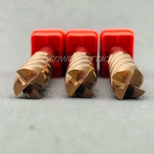 <strong>Tungsten</strong> Carbide 4 Flutes HRC55 Flat <strong>End</strong> <strong>Mill</strong> With Coating HRC55 Carbide Milling Cutter Cnc Milling Cutters - Product Image 6