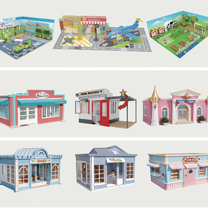 Caseta de Policí<span class=keywords><strong>a</strong></span> de Madera Comercial para Niños, Juego de Roles de Oficial y Detective, Juego de Simulación, Equipo de Juegos Interior Personalizado - Product Image 4