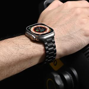 <span class=keywords><strong>Bracelet</strong></span> intelligent de luxe en <span class=keywords><strong>titane</strong></span> pour homme, respirant, compatible avec les montres 11, 10 Ultra 49mm/46mm/44mm/42mm 22mm - Product Image 6