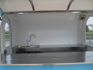 Fabrication en usine 220CM rue ronde bon prix crème glacée personnalisée avec cuisine complète remorque de camion de nourriture mobile à vendre - Product Image 6