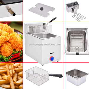 Machine à poulet automatique de 6 <span class=keywords><strong>litres</strong></span> <span class=keywords><strong>Friteuse</strong></span> à <span class=keywords><strong>gaz</strong></span> de comptoir de poulet à pression industrielle et portable - Product Image 6