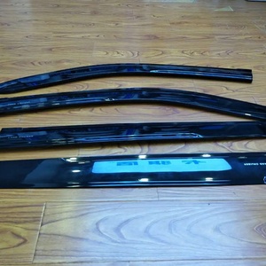 KQD Vente en gros Déflecteur de vent pour vitres de voiture, garniture décorative en PC, pare-soleil pour Toyota Land Cruiser 2016-ON - Product Image 4