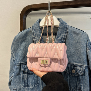 비건 가죽 체인 지갑 핸드백 하이 퀄리티 클래식 패션 숙녀 어깨 핸드백 여성용 - Product Image 4