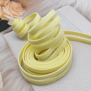 High Quality Custom Jacquard Sustainable Nylon Belt <b>Elastic</b> Tape Webbing Waist Band Waistband Hollow Woven Band for Sport Wear - Product Image 1