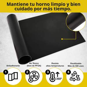 Lot de 5 tapis réutilisables <span class=keywords><strong>pour</strong></span> <span class=keywords><strong>four</strong></span> antiadhésif, protection facile à nettoyer, compatible lave-vaisselle, respectueux des mains, 33x40 cm, accessoires <span class=keywords><strong>pour</strong></span> barbecue - Product Image 2