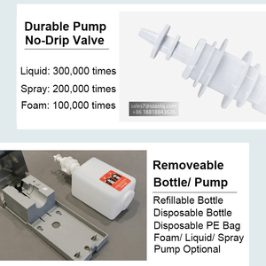 Thương Mại Treo Tường Thép Không Gỉ Khóa Xà Phòng <span class=keywords><strong>Dispenser</strong></span> 1000Ml Cảm Biến Touchless Tự Động Khử Trùng Tay <span class=keywords><strong>Dispenser</strong></span> - Product Image 3