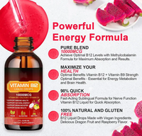 Gouttes liquides de vitamine B12 à marque privée OEM/ODM, supplément de méthylcobalamine pour adultes, non destiné aux femmes enceintes ou aux nouveau-nés
