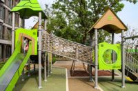 Équipement extérieur de haute qualité de terrain de jeu d'amusement de glissière d'enfants