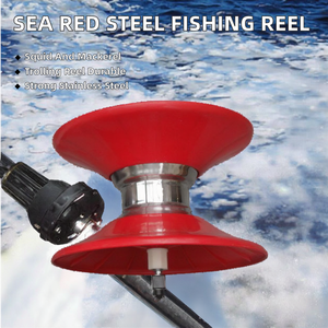 Rouleaux de pêche rouges en acier inoxydable 304 pour la pêche à la traîne, pour <span class=keywords><strong>calamar</strong></span> et maquereau, avec leurres artificiels, moulinets de spinning - Product Image 2