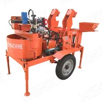Machine à fabriquer des briques en argile diesel M7m1, pression hydraulique, fonctionnement automatique, marque Henry, garantie de 2 ans - Machine à blocs emboîtables
