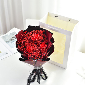 Petit bouquet de gypsophile, bouquet à la main, bouquet de fleurs éternelles en gypsophile, cadeau fini, vente en gros, ameublement, art floral - Product Image 2