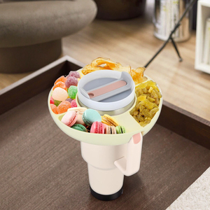 Reusable Silicone Tray for Stanley Cup 40oz Accessory with Ring Kitchen Compatible Snack Container - Product Image 1