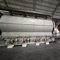 Machine de recyclage de plastique de 5 tonnes pour la pyrolyse de déchets plastiques en carburant, machine de pyrolyse de caoutchouc