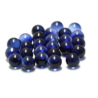 Boule de rubis populaire 2mm 3mm 4mm 6mm 8mm 10mm 11mm 12mm Sphère de rubis bleu synthétique