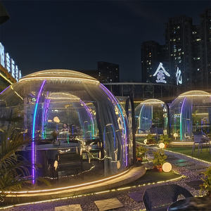 منزل كامل شفاف ، أفضل قبة PC للتألق في الهواء الطلق للفنادق والمخيمات تصميم حديث - Product Image 3