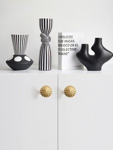 Modern Oval Egg Shape Cabinet <strong>Knobs</strong>, Brushed &amp; Polished Zinc Alloy Drawer Pulls, Single Hole Furniture <strong>Door</strong> Handles - Product Image 4