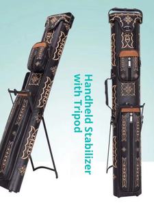 Профессиональный кожаный бильярдный кейс ручной работы, коробка для 1/<span class=keywords><strong>2</strong></span> стержней с восемью отверстиями для бильярдного стола с девятью шариками в американском стиле, черная сумка с 8 Кием - Product Image 4