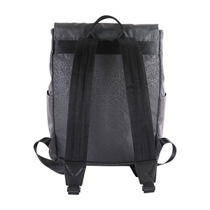 Sac à dos unisexe en nylon noir imperméable avec chargement USB, style ethnique, logo personnalisé, pour usage quotidien, fermeture éclair en polyester, lettres - Product Image 5