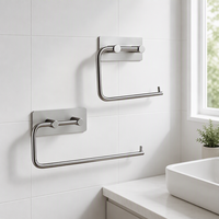 Porte-papier hygiénique mural sans perçage Design moderne en acier inoxydable 304 sans clous