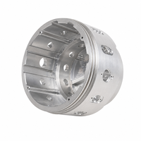 Boîtier électrique en aluminium usiné CNC sur mesure, capuchon d'extrémité cylindrique à étages, boîte de jonction de qualité industrielle pour production en série