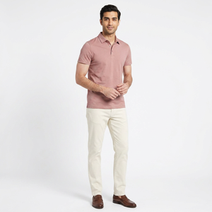 Chemises de golf personnalisées pour hommes, tissu tricoté imprimé, 100% coton, poche, anti-froissement, respirant, évacuant l'humidité, doux, élégant - Product Image 1