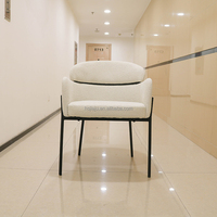 Chaise de canapé d'angle latéral Chaise de loisirs ronde Fauteuil de baril rembourré