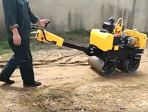 Rodillo <span class=keywords><strong>Compactador</strong></span> Vibratorio de Doble Tambor con Motor Diésel de 9hp, Rodillo <span class=keywords><strong>Compactador</strong></span> Pequeño de 2 Toneladas, Mini Rodillo <span class=keywords><strong>Compactador</strong></span> <span class=keywords><strong>Manual</strong></span> para Carreteras - Product Image 5