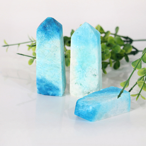 หินอารากอนไนต์สีน้ำเงินคุณภาพสูงสำหรับตกแต่งบ้าน ขายส่ง - Product Image 3