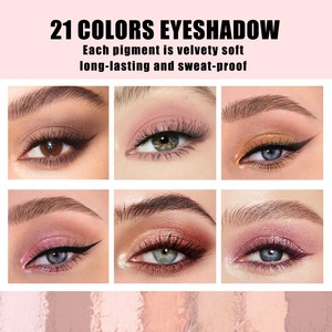 Paleta de Sombras de Ojos en Polvo, 21 Colores, Resistente al Agua, Mate, Perlado, Flash, Tendencia en Redes Sociales, Precio al por Mayor - Product Image 2