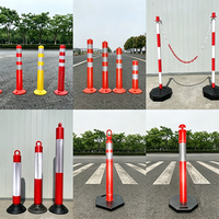 Haute qualité et haute visibilité trafic pliable en plastique panneau de signalisation poste d'avertissement de délinéateur réfléchissant Flexible