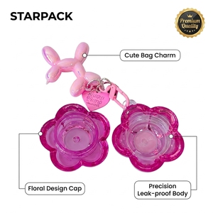 Pot <span class=keywords><strong>de</strong></span> <span class=keywords><strong>gloss</strong></span> à lèvres mini portable 10g, design floral 3D rose, style TikTok, esthétique pétale, pour voyage - Product Image 4