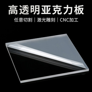 Tablero acrílico transparente de espesor personalizado, alta transmitancia de luz para grabado láser, proyectos de manualidades DIY - Product Image 4