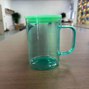 Mug en verre givré tendance 15oz avec poignée pour fête, mariage, événement, cadeau - Product Image 3