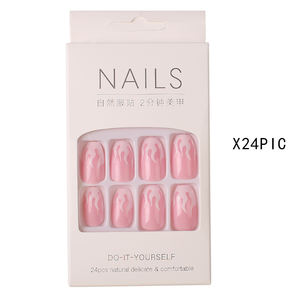 <span class=keywords><strong>Autocollants</strong></span> pour <span class=keywords><strong>faux</strong></span> <span class=keywords><strong>ongles</strong></span> rose de haute qualité, Design bon marché, jolis vêtements simples pour femmes - Product Image 6
