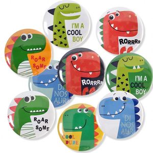 Pin de Solapa con Diseño de Dinosaurio de Dibujos Animados para Decoración de Fiesta de Cumpleaños Infantil, Pin de Solapa con la Frase 'I Am a Cool Boy' - Product Image 2