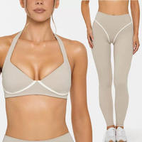 Nouvelle Collection de Vêtements de Sport Extensibles pour la Gym et l'Entraînement, Vestes de Yoga à Fermeture Éclair, Ensembles de Yoga 3 Pièces pour Femmes