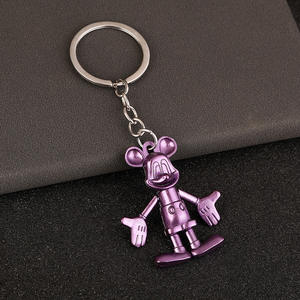 Популярные 3D фигурки Yujiantongs, милый и жестокий медведь Микки Маус, брелок астронавт, металлический автомобиль из мультфильма - Product Image 4