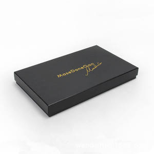 Custom logo Luxury Paper Cardboard Clothing Garment <b>Box</b> Packaging Wholesale <b>Black</b> Shipping <b>Box</b> - Product Image 4