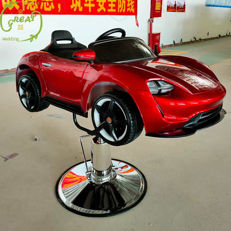 Great Foshan Factory Hot Sale Hair Cutting Chair Salon Stylist Modern Red Hair Kids Salon Chair For Children
