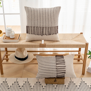 간단한 선으로 새로운 보헤미안 모로코 터프 트 보헤미안 던지기 베개 귀여운 보헤미안 소파 베개 소파 쿠션 커버 - Product Image 4