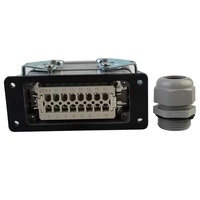 Conectores resistentes, conector rectangular industrial de 24 Pines, 2, 3, 4, F, M, 2, 4